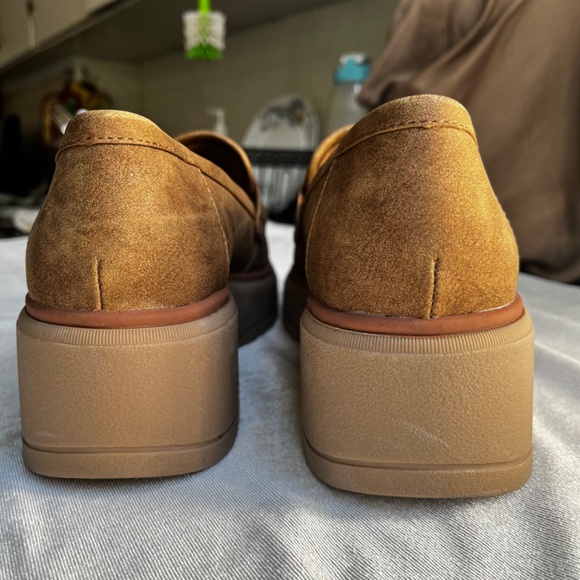 Dr. Scholl’s Platform Loafers Women Size 10 Tan - Picture 6 of 11